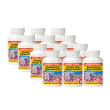 Barefoot Coral Calcium Complete 12 Pack - Bob Barefoot 90 Caps - Coral Calcium