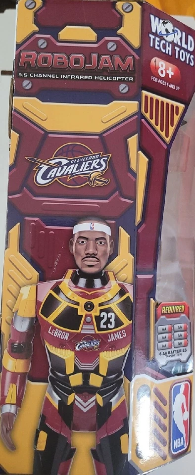 LEBRON JAMES NBA Cavaliers RoboJam Infrared Helicopter WORLD Tech Toys Brand New - Image 4 of 4