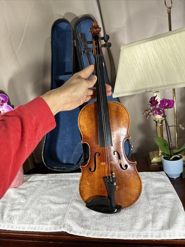 Small NotFullSize Vintage Violin Micael Deconet Fecit Venetiis 1762 NEEDS REPAIR - Picture 7 of 21