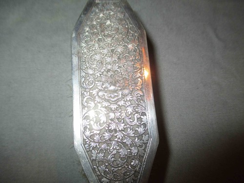 ancienne brosse à cheveux argent asie fin XIX ème - Picture 4 of 7