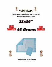 150 Extra Large 23x36" Quilted Topped Economy Plus Puppy Training Pads 46 Grams