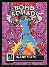 2022 Donruss #BS-4 Marcus Semien Pink Fireworks Card TCCCX