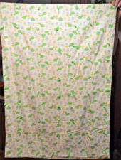 Vintage Handmade Baby Quilt Dogs, Houses, flower Decoration Approx. 32" x 42"