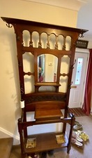 Victoria Large Carved Oak Hall Stand 