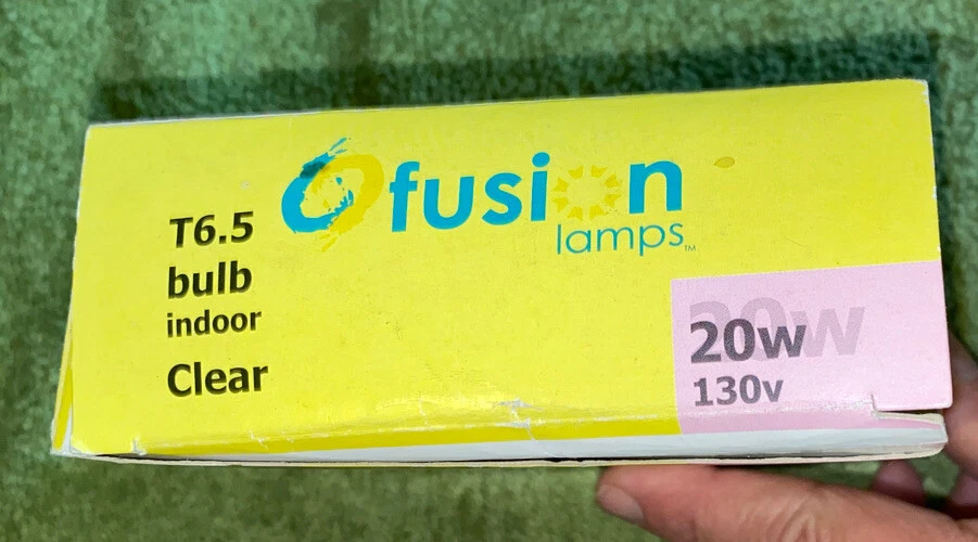 Fusion Lamps 20w 130v T6.5 Bulb Indoor Interior Clear Bulbs (8) - Image 3 of 4