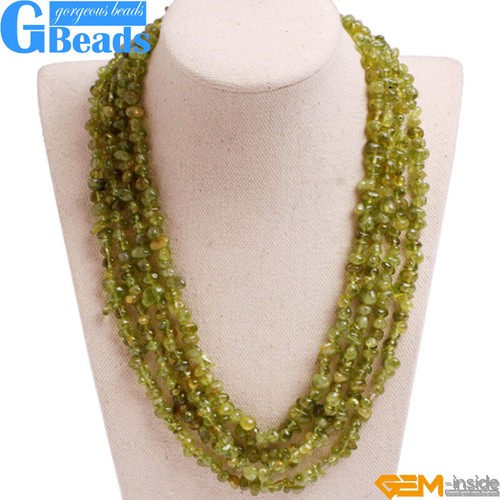 Handmade Multi-Strands Chips Cluster Statement Fashion Long Necklace 17-20 Inch - Picture 14 of 83