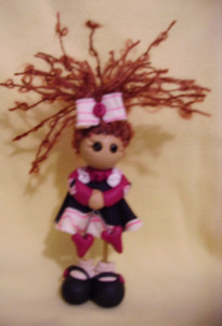 Valentine's  handmade clay doll(For Someone You Love)