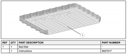 Polaris Ranger Base/EPS/Premium 1000 Rubber Floor Mats (NON XP MODELS - Foto 8
