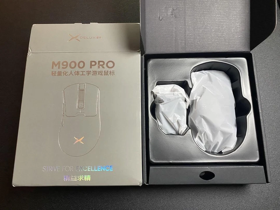 DELUX M900 PRO Wireless Gaming Mouse Black Good condition - Image 3 of 4