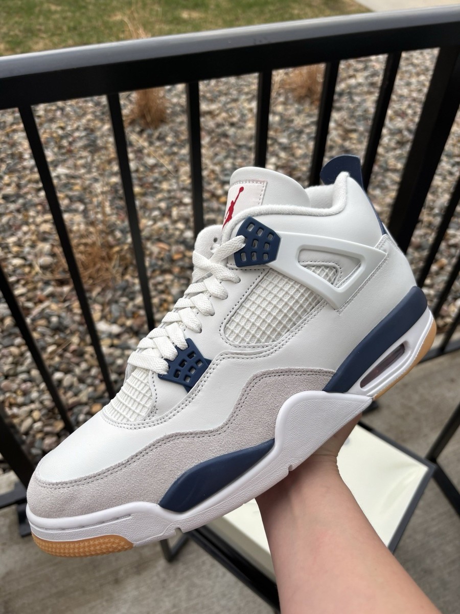 シューズ(男性用) Nike SB Air Jordan 4 White Navy 27cm NIKE SB Air Jordan 4 Navy REVIEW & On Feet - YouTube