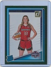 2025 Panini Donruss Green Shimmer Lucy Olsen WNBA #97 Washington Mystics RC