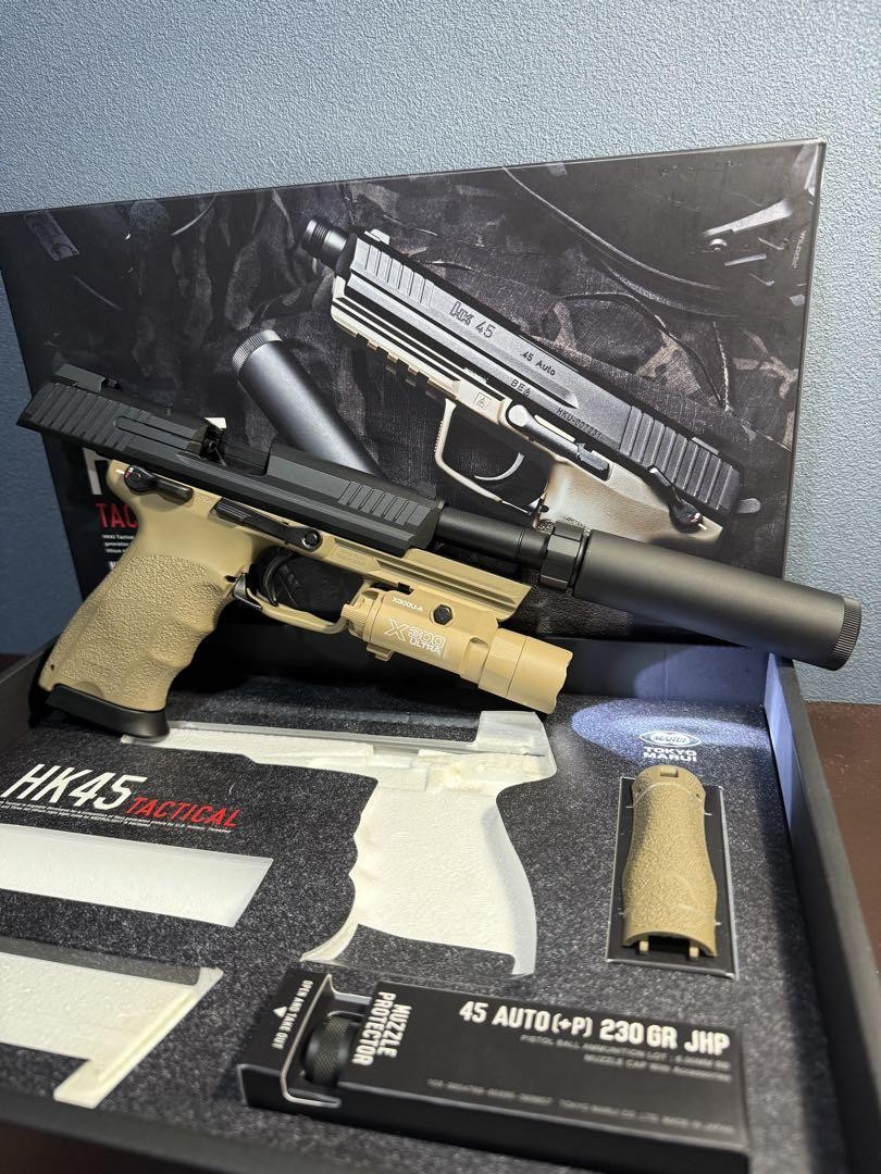 東京マルイ製 HK45 タクティカル＋SureFire Replica Tokyo Marui Hk45 Tactical Surefire Replica | eBay