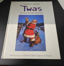 Livre vintage 2001 Poinçon 'Twas The Night Before Christmas avec hommage au Père Noël