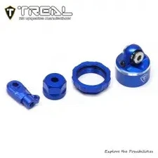 TRLX003YM1TTD ALUMINUM SHOCK SHOCK CAP AND BOTTOM RETAINER FOR PROMOTO BLUE