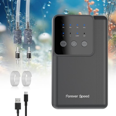 Ultra-leise Aquarium Teichbelüfter Luftpumpe 2L/min*2 Aquarium sauerstoffpumpe