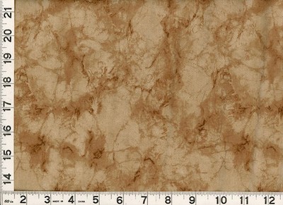 Dark Brown on Light Brown Marble Blender Quilting & Sewing Fabric by Yard  #2298
