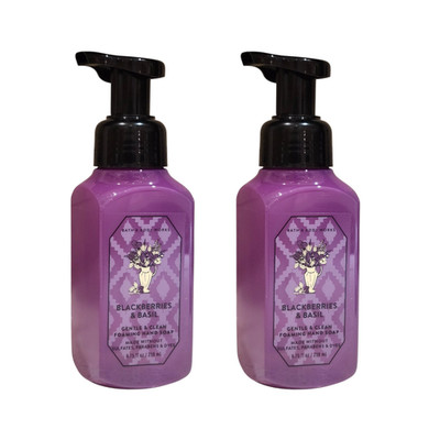 NEW 2 Bath & Body Works Blackberries & Basil Foaming Hand Soap , 8.75 OZ