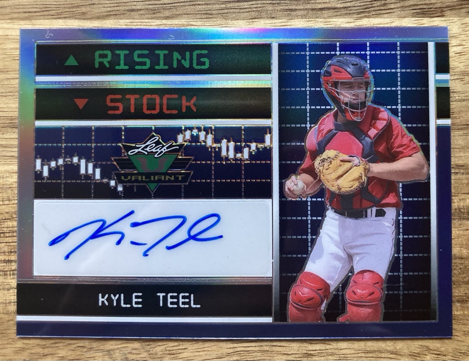 2023 Leaf Eclectic Baseball Kyle Teel Boston Red Sox Valiant Rising Stock Auto/8