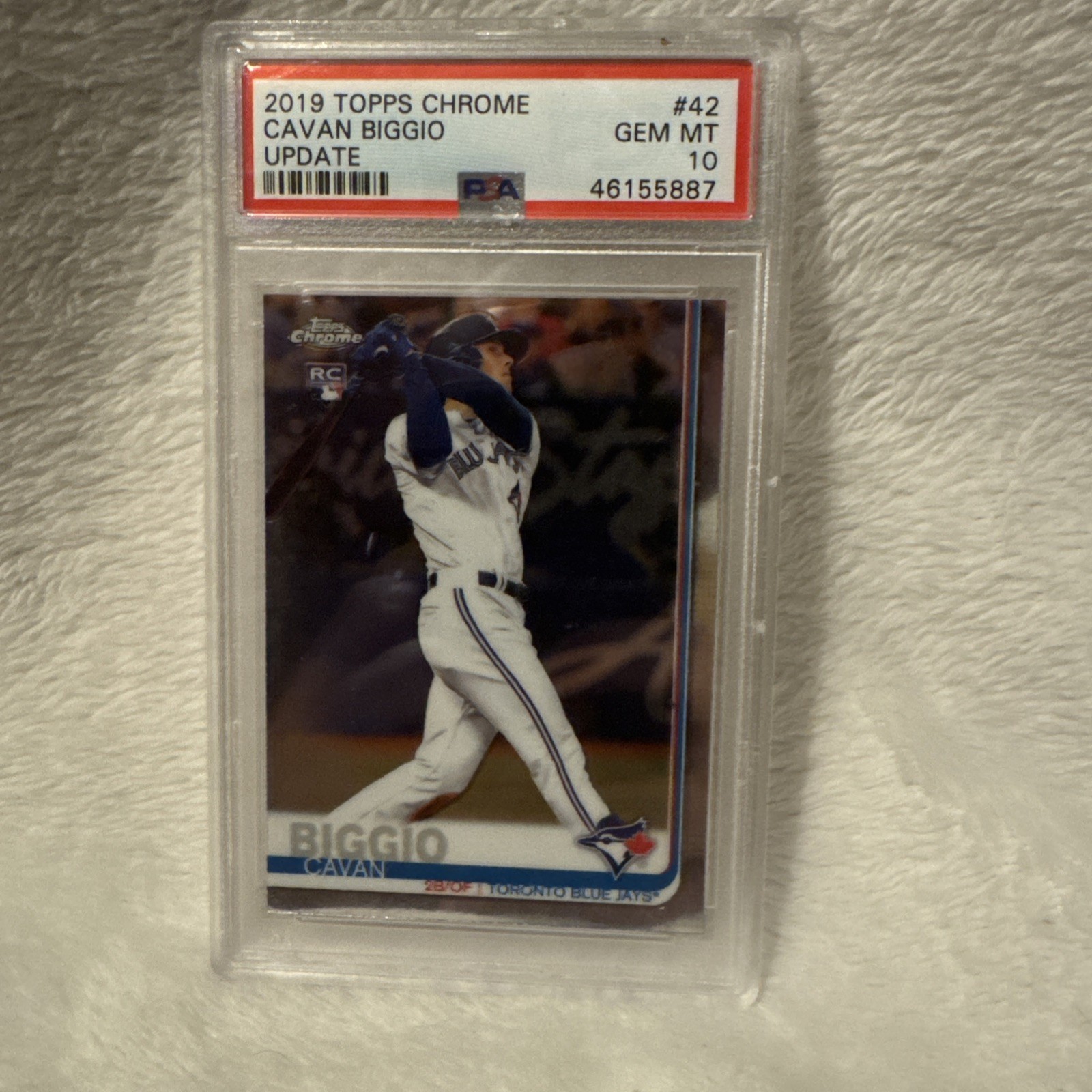 2019 Topps Chrome Update Cavan Biggio #42 PSA 10 GEM MINT Rookie RC