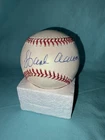 Hank Aaron Autographed Rawlings MLB Baseball, Braves, HOF,  Mounted Memories