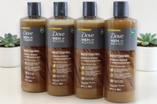 Dove Men Care Body Wash Naturals, Sandalwood  Cardamom Oil, 18 OZ 4 Pack 