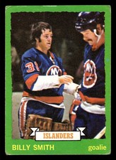 1973-74 Topps #162 Billy Smith (HOF RC) - New York Islanders (MARKED)