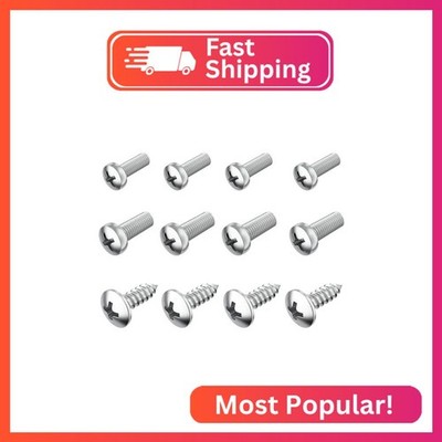 PRIME AVE Stainless Steel License Plate Screws for License Plates, Frames & Cove