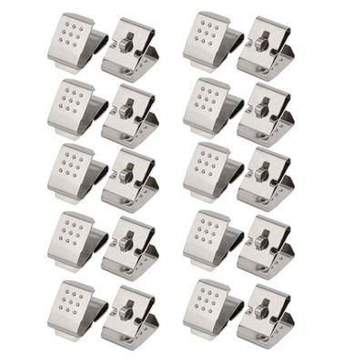 20 x Silver Tone Metal AA/14500 Battery Positive Negative Shrapnel Contact