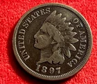 1897 indian head cent VG Details JC977