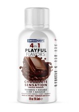 Swiss Navy 4 In 1 Playful Flavors Lubricant 1 fl oz - Chocolate Sensation