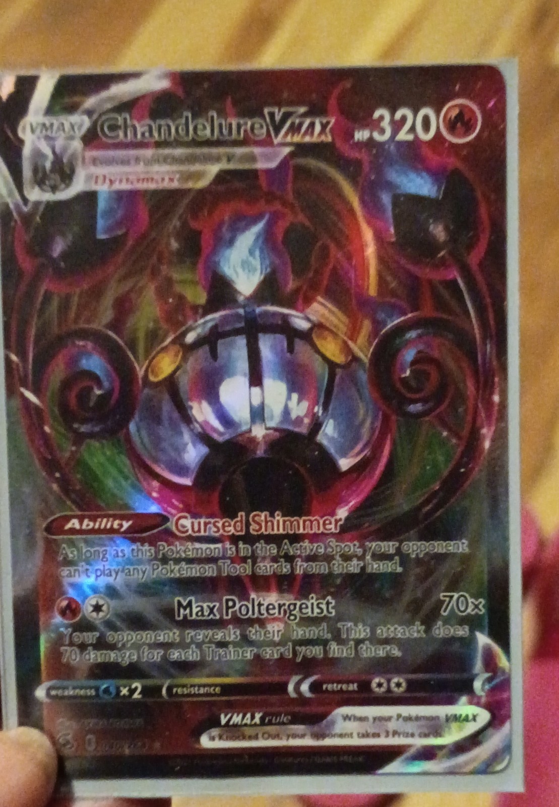 Chandelure VMAX 040/264 Swsh08: Fusion Strike Holo