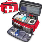 Medical Bag for Nurses & EMT – Multi-Pocket First Aid Travel Organizer - Empty