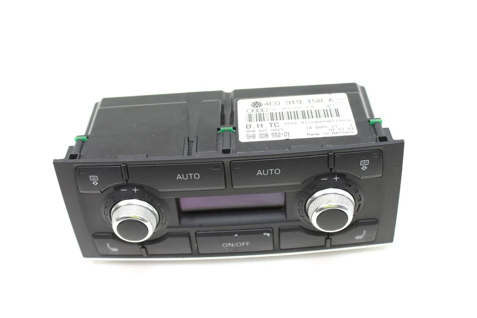 2004-2007 AUDI A8 QUATTRO - Clima traseiro / unidade de controle TEMP 4E0919158A - Imagem 2 de 4