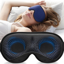 Weighted Sleep Mask, Women Men 3D Eye Mask Blocking Lights Sleeping Mask 4.2Oz/