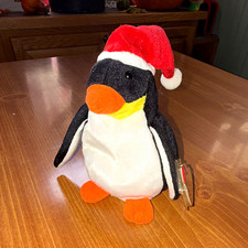 Ty Beanie Babies Zero Penguin Plush Beanbag with Santa Hat, 2022