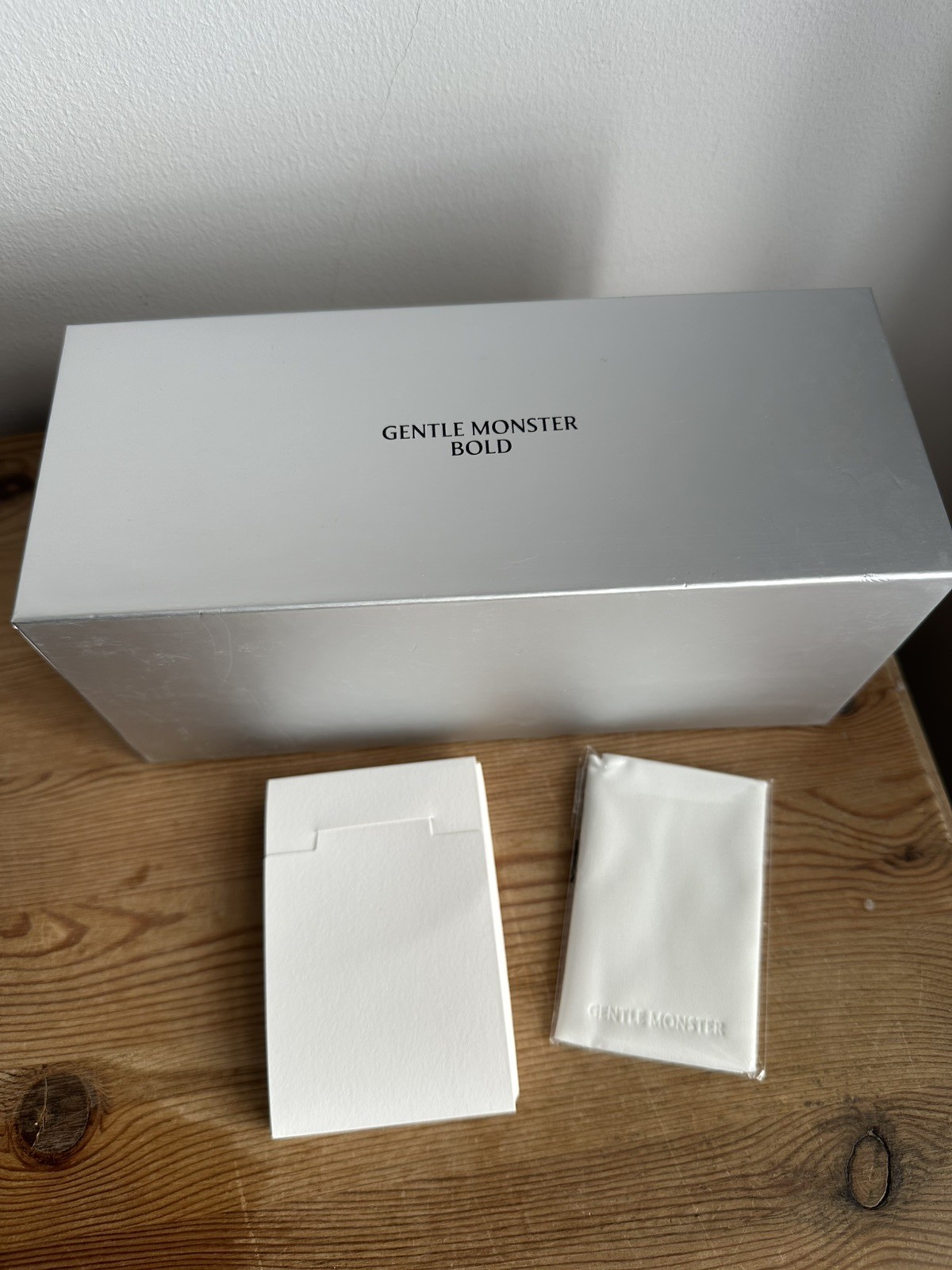 Gentle Monster Bold Atomic 02 Sunglasses Box + Cleaning Cloth Only