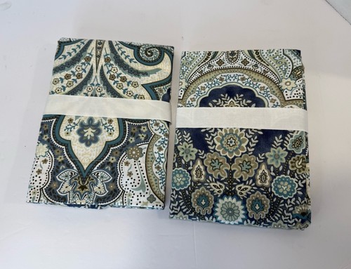 2 POTTERY BARN Jordana Paisley Shams EURO Size Potterybarn Sham brand NEW blue - Picture 3 of 4
