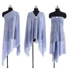 New Pearl Chiffon Women Scarf Shawls Versatile Gold Stamping Breathable Scarves