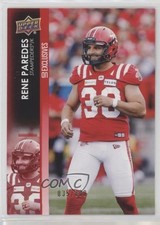 2022 Upper Deck CFL Exclusives 35/100 Rene Paredes #159 1m2m