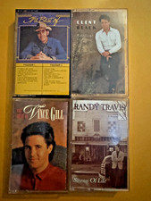 Country Men Cassettes Lot 0f 4 Vintage Tapes - Vince Gill Randy Travis Clint Don