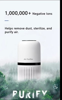 Personal Portable Air Purifier.  Clean Fresh Air Anywhere Anytime. 