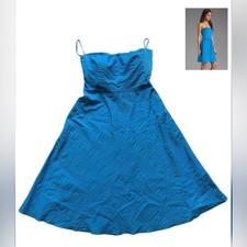 J. Crew Blue Strapless Sundress for Cocktail Nights