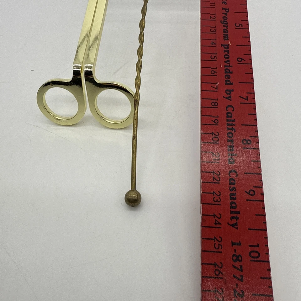 Recortadora de mecha de colores para velas y campana extintora de velas de latón Foto 4 de 4