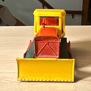 Vintage Matchbox Case Dozer Diecast 1:64 Red/Yellow 1969 Loose