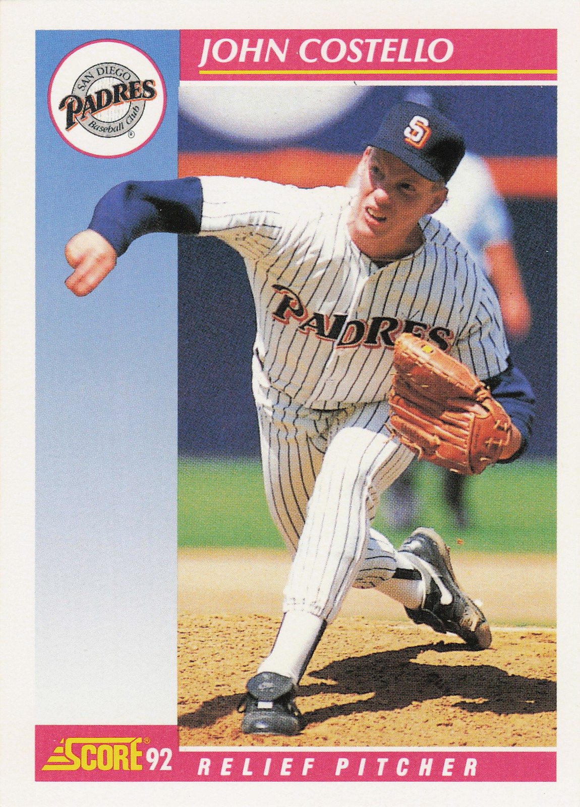 Score 1992 Score #614 John Costello Near Mint or Better
