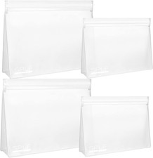 Leakproof Clear Toiletry bags, TSA Appd Quart Size Zipper Bags,