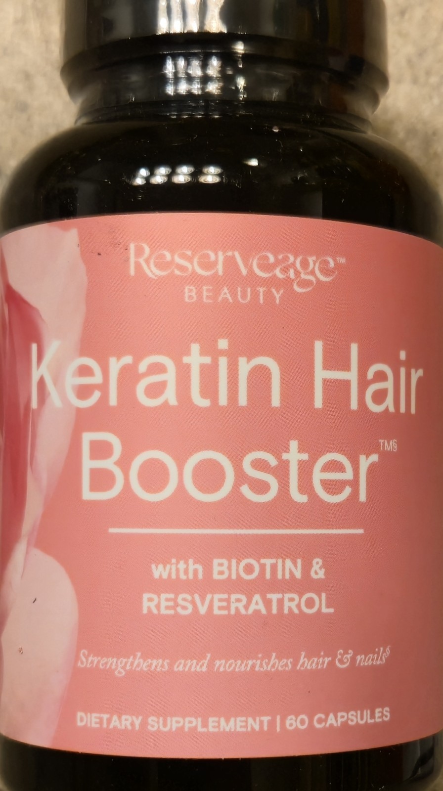 Reserveage Beauty KERATIN HAIR BOOSTER 90 Capsules ( 30 Servings ) BEST BY 04/26