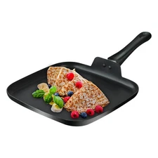 10 Inch Square Griddle Pan, Nonstick Grill Pan for Cooking Eggs, Omelettes, a...