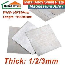 Magnesium Alloy Sheet AZ31B Plate Thick 1-3mm Width x Length 100/200 x 100/200mm