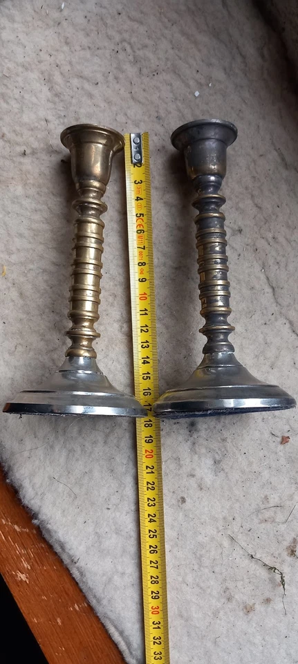 paire de chandelier candélabre bougeoir - Photo 2/3